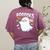 Books Halloween Librarian Teacher Reader Reading Book Lover Women's Comfort Colors T-Shirt Back Print Berry