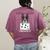 Boston Terrier American Gentleman Personal Stalker Dog Lover Women's Comfort Colors T-Shirt Back Print Berry