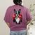 Boston Terrier Boxing Women's Comfort Colors T-Shirt Back Print Berry