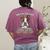 Boston Terrier Brindle Dog Professional Human Trainer Women's Comfort Colors T-Shirt Back Print Berry