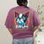 Boston Terrier Bruh Dog Lover Women's Comfort Colors T-Shirt Back Print Berry