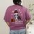 Boston Terrier Christmas T Shirt-Life Is Merrier Premium Tri-Blend Women's Comfort Colors T-Shirt Back Print Berry