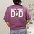 Boston Terrier Dad Of A Bostie Dad Bostie Father Women's Comfort Colors T-Shirt Back Print Berry