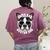 Boston Terrier Dad Father’s Day Dog Dad Men’s Women's Comfort Colors T-Shirt Back Print Berry