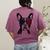 Boston Terrier Dog 4th July America USA Flag Men Women Kids Women's Comfort Colors T-Shirt Back Print Berry