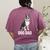 Boston Terrier Dog Dad Boston Terrier Dog Lovers Women's Comfort Colors T-Shirt Back Print Berry