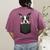 Boston Terrier Dog Puppy Dog In Pocket Cute Pet Lover Women's Comfort Colors T-Shirt Back Print Berry