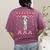 Boston Terrier Dog Santa Hat Men Kids Ugly Christmas Light Women's Comfort Colors T-Shirt Back Print Berry