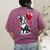Boston Terrier Dog Valentine's Day Dog Owner Women's Comfort Colors T-Shirt Back Print Berry
