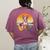 Boston Terrier Guitar Retro Women's Comfort Colors T-Shirt Back Print Berry