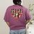 Boston Terrier Heart Valentine Boston Terrier Women's Comfort Colors T-Shirt Back Print Berry