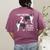 Boston Terrier Humor Bostie Dog Lover For Men Women Kids Women's Comfort Colors T-Shirt Back Print Berry