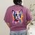 Boston Terrier Lover Pop Art Color Boston Terrier Dog For Men Women Girls Kids Women's Comfort Colors T-Shirt Back Print Berry