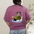 Boston Terrier Merry Christmas Tree Lights Dog X-Mas Dogs Women's Comfort Colors T-Shirt Back Print Berry