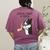 Boston Terrier Mom Dogs Mum Woman Women's Comfort Colors T-Shirt Back Print Berry