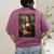 Boston Terrier Mona Lisa Painting Art Dog Mom Dad For Men Women Kids Women's Comfort Colors T-Shirt Back Print Berry