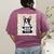 Boston Terrier Mug Shot Guilty Dog Women's Comfort Colors T-Shirt Back Print Berry