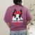Boston Terrier Mum Dog Woman Idea Women's Comfort Colors T-Shirt Back Print Berry