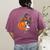Boston Terrier Pumpkin Jack O Lantern Halloween Women's Comfort Colors T-Shirt Back Print Berry