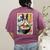 Boston Terrier Ramen Noodles Japanese Art Retro Ocean Waves Women's Comfort Colors T-Shirt Back Print Berry