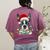 Boston Terrier Santa Christmas Tree Lights Xmas Boys Men Dog Women's Comfort Colors T-Shirt Back Print Berry
