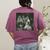 Boston Terrier Selfie With Ghosts Halloween Dog Lover Women's Comfort Colors T-Shirt Back Print Berry