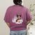 Boston Terrier In The Snow Merry Christmas Winter Women's Comfort Colors T-Shirt Back Print Berry