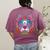 Boston Terrier Sugar Skull Dog Day Of The Dead Women's Comfort Colors T-Shirt Back Print Berry