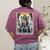 Boston Terrier Tarot Card Dog Women's Comfort Colors T-Shirt Back Print Berry