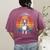 Boston Terrier UFO Alien Boston Terrier Dog Mom Dad Women's Comfort Colors T-Shirt Back Print Berry