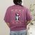 Boston Terrier Wearing Santa Hat Ugly Xmas Dog Lovers Women's Comfort Colors T-Shirt Back Print Berry