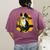 Boston Terrier s Mid-Century Modern Art s Street Grunge Women's Comfort Colors T-Shirt Back Print Berry
