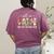 All Is Calm Said No Teacher Ever Teacher Christmas Women's Comfort Colors T-Shirt Back Print Berry