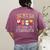All Is Calm Xmas Kindergarten Christmas Season Teacher Women's Comfort Colors T-Shirt Back Print Berry
