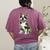 Camo Boston Terrier Pet Owner Camouflage Dog Lover Women's Comfort Colors T-Shirt Back Print Berry