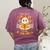 You Can't Scare Me I Teach Preschool Teacher Halloween Ghost Women's Comfort Colors T-Shirt Back Print Berry