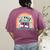 Career In Modeling AAC Teacher SLP SPED Communication Autism Women's Comfort Colors T-Shirt Back Print Berry