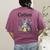 Cation Shirt Cat Science Chemistry Teacher Chemist Pun Women's Comfort Colors T-Shirt Back Print Berry