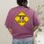 Caution Sign Boston Terrier Dog Bostie Puppy Women's Comfort Colors T-Shirt Back Print Berry
