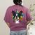 Celebration Event Birthday Party Boston Terrier Women's Comfort Colors T-Shirt Back Print Berry