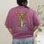 Childcare Provider Job Daycare Provider Daycare Teacher Women's Comfort Colors T-Shirt Back Print Berry