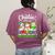 Chillin With My Pre-K Snowmies Christmas Teacher Xmas Women's Comfort Colors T-Shirt Back Print Berry