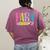 Colorful PARA Teacher Paraprofessional Cute Pencil Women's Comfort Colors T-Shirt Back Print Berry