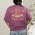 All The Cool Kids Are Reading Book Reading Teacher School Women's Comfort Colors T-Shirt Back Print Berry
