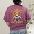 All The Cool Lions Are Reading Lion Teacher Men Women Kids Women's Comfort Colors T-Shirt Back Print Berry All The Cool Lions Are Reading Lion Teacher Men Women Kids Women's Comfort Colors T-Shirt Back Print Berry