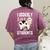 Cow Teacher Lover Women's Comfort Colors T-Shirt Back Print Berry