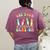 Get Your Cray-On Preschool Teacher Kindergarten Teacher Women's Comfort Colors T-Shirt Back Print Berry