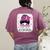 CTE Teacher In October We Wear Pink Breast Cancer Awareness Women's Comfort Colors T-Shirt Back Print Berry