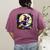 Cute Boston Terrier Halloween Costume Dog Lover Women Girls Women's Comfort Colors T-Shirt Back Print Berry