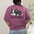 Cute Boston Terrier Boston Mama Women's Comfort Colors T-Shirt Back Print Berry